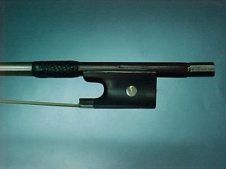 Old Violin Bow Stamped: N.  Laury Paris Silver Mounted photo