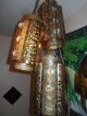 3 Hanging Vintage Mid Century Electric Metal Tension Pole Lamp Shades Gold Rare Mid-Century Modernism photo 4