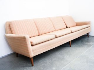 Danish Modern Sofa Folke Ohlsson For Dux Teak Mid Century Couch Swedish Vintage photo