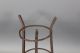 Rare American 18th C Wrought Iron Lighting A Standing 3 Tier Cresset Holder Primitives photo 2