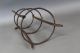 Rare American 18th C Wrought Iron Lighting A Standing 3 Tier Cresset Holder Primitives photo 8