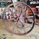 Antique Cast Iron Wire Reel Spool Rope / Barbed Wire Industrial Primitive Decor Primitives photo 7