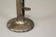 A Great Early 19th C Rolled Iron Hogscraper Candlestick Old Polished Surface Primitives photo 2