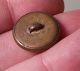 Antique Art Nouveau Brass Button With Leather Insert Background Buttons photo 1