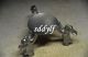 Exquisite Chinese Silver Copper Handmade Carved 3 Rabbit Candlestick Other Chinese Antiques photo 6