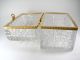 Large Antique French Baccarat Hand Cut Crystal Box Casket Hinged Lid Ormolu Other Antique Glass photo 2