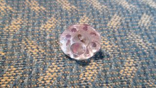 19th Century Antique Radiant Button Lavender Or Amethyst Dew Drop photo
