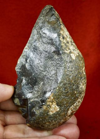 Lower Paleolithic,  Acheulian Mode 1 Proto Pebble Hand Axe photo