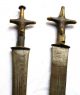 2 Antique Daggers Tuareg Sahara Arab Islamic Short Sword.  Telek Knife Kaskara Other African Antiques photo 1