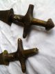 2 Antique Daggers Tuareg Sahara Arab Islamic Short Sword.  Telek Knife Kaskara Other African Antiques photo 7