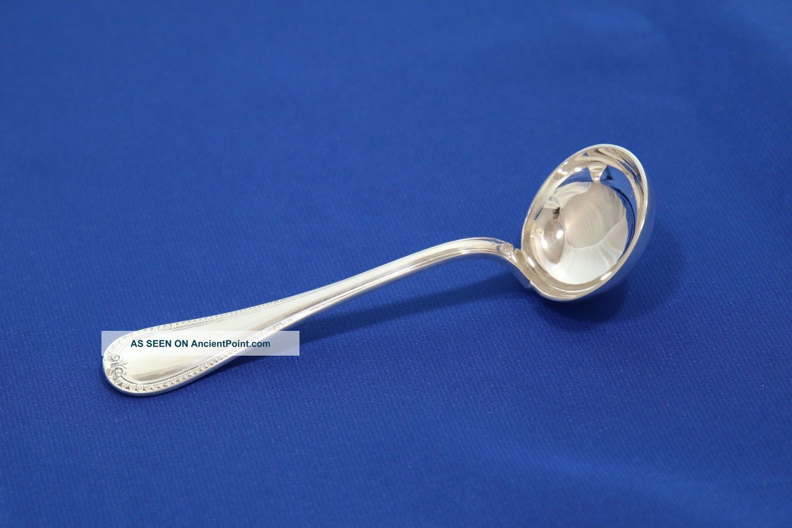 Christofle Malmaison Silver - Plated Small Sauce Serving Ladle 5 5/8 