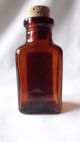 Vintage Medicine Apothecary Belladonna Glass Brown Bottle By Parke Davis No.  8 Bottles & Jars photo 3