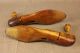 Antq 1900 Miller Hinged Wood Shoe Mold 18.  Pair Marked C.  A.  M Co 