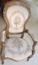Antique Walnut Victorian Parlor Chair Upholstered Seat On Casters 1800-1899 photo 1