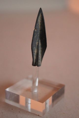 Ancient Greek Bronze Socketed Tri Lobe Arrowhead 4/3rd Century Bc photo