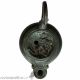 An Intact Vintage Roman Style Bronze Oil Lamp Roman photo 5