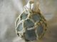 Vintage Japanese Glass Float With Attached Barnacle,  Alaska Beach Combed Fishing Nets & Floats photo 2