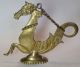 Vintage Venetian Italy Gondola Boat Brass Seahorse Horse Hippocamp Two Metalware photo 5