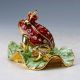 Chinese Collectable Cloisonne Inlaid Rhinestone Handwork Frog Statue D1407 Other Antique Chinese Statues photo 4