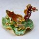 Chinese Collectable Cloisonne Inlaid Rhinestone Handwork Frog Statue D1407 Other Antique Chinese Statues photo 5