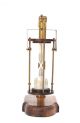 Nautical Brass Hanging Hourglass Sand Timer Wooden Vintage Collecticble Decor Compasses photo 2