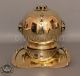 Collectible Full Brass Divers Helmet Clock Miniature Reproduction 8 