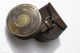 Antique Brass Poem Compass Pocket Compass Robert Frost Maritime Brass Compass Compasses photo 3