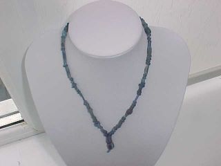 String Roman Dark Blue Coloured Glass Beads Circa 100 - 400 A.  D. photo