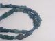 String Roman Dark Blue Coloured Glass Beads Circa 100 - 400 A.  D. Roman photo 3