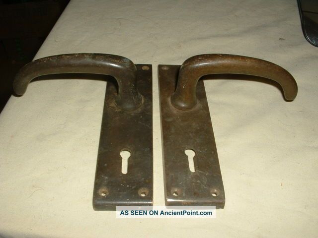 Vintage Heavy Brass Door Handles Door Knobs & Handles photo