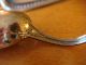 Vtg Monogramed E - Sterling Silver Curved Handle Baby Child Feeding Spoon Flatware & Silverware photo 2