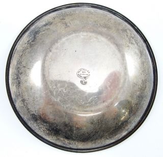 Vintage Sterling Silver Trinket Coaster Dish Mayan Calendar Tray Diameter 3.  25” photo
