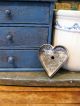 Primitive Early Antique Tin Heart Mold Primitives photo 4