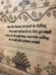 Large 19th C Early Antique Fabric Old School Girl Sampler Stitchery 1832 Signed Primitives photo 1