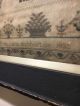 Large 19th C Early Antique Fabric Old School Girl Sampler Stitchery 1832 Signed Primitives photo 2