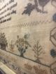 Large 19th C Early Antique Fabric Old School Girl Sampler Stitchery 1832 Signed Primitives photo 5