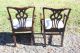Antique Mahogany Chippendale Arm Chairs 1900-1950 photo 6