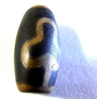 26.  5 X13 Mm Bodhitibet Dzi Beads Agate Antique Rare/old Good Luck Amulet photo