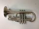 Antique Grinnell Brothers Detroit Silver Cornet Brass photo 1