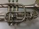 Antique Grinnell Brothers Detroit Silver Cornet Brass photo 7
