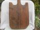 Old Antique Primitive Wooden Wood Bread Cutting Board Plate Primitives photo 1