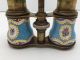 Antique Hand Painted French Enamel Mother Of Pearl Opera Glasses Ca.  19th C Victorian photo 6