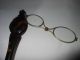 Quality Antique 19th Century Faux Tortoiseshell Spring Action Folding Lorgnettes Other Medical Antiques photo 2