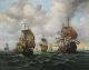 Lrg C1900 Maritime Seascape Oil Painting,  17thc Dutch Galleons Fleet & Flag Ship Other Maritime Antiques photo 2