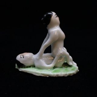 Ancient Chinese Ceramics Pure Handmade Art Statue Men And Women photo