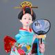 Chinese Exquisite Handwork Kimono Cloth Silk Doll Geisha Statue D1190 Other Antique Chinese Statues photo 3