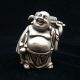 China Can Collect Tibetan Silver Minas To Buddha Statue With The Fan Other Antique Chinese Statues photo 2