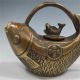 Chinese Bronze Handwork Fish Shape Teapot & Lid W Kangxi Mark A Teapots photo 1