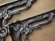 Victorian Style Cast Iron Shelf Brackets Old Vintage Art Nouveau Style Hooks & Brackets photo 2