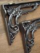 Victorian Style Cast Iron Shelf Brackets Old Vintage Art Nouveau Style Hooks & Brackets photo 3